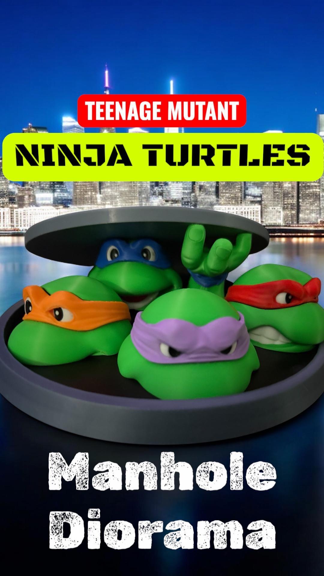 Teenage Mutant Nina Turtles Manhole Diorama