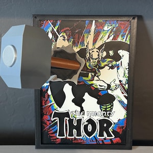 Thor Comic Cover Pop Out Art