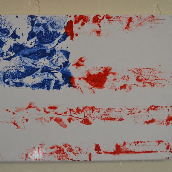 Distressed USA flag Wall hanging- Free Domestic Shipping