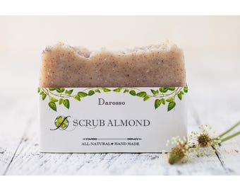 Scrub Almond Soap - All Natural, Handmade Soap, Almond, Luxury Soap, Face Scrub, Organic Soap