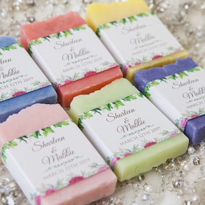 Bruiloft zeep gunsten Bruiloft gunsten Mini zeep gunsten Van mijn douche tot de jouwe Bruids douche gunsten Baby douche gunsten Bloemen bruiloft gunsten