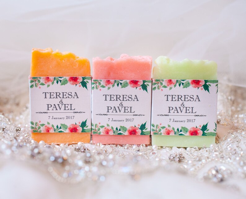 Mini Wedding Favor Soaps Personalized Soaps Favors Handmade Etsy