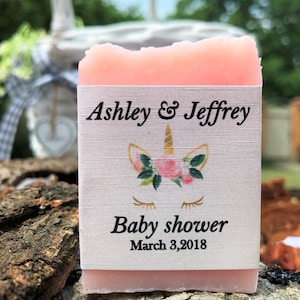Baby Favors, Baby Shower Soap Favors, Mini Soap Favors, Mini Guest Soaps, Personalized Favors, Unicorn Party, Shower Gifts, Soap