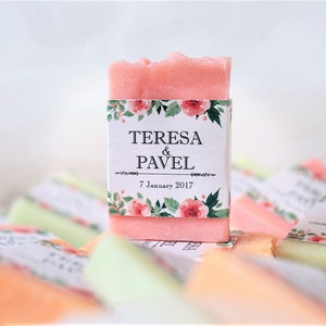 mini wedding favor soaps personalized soaps favors handmade wedding favor soaps coral, party favors craft wedding favor gift bridal shower