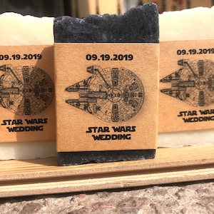 Millennium Falcon Wedding Soap, Millenium Falcon Favors Star Wars Wedding Millennium falcon regalo Star Wars favors Star Wars doccia nuziale