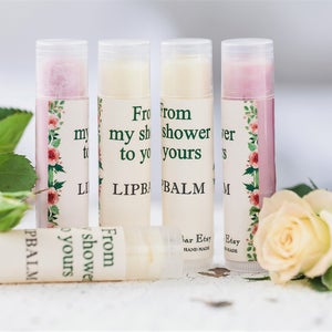 10 Lip Balm Wedding favor,Bridal shower favors,Custom Chapstick, Custom Lip BalmCustom Favors, Rustic Wedding,Mini wedding favors,lipbalm
