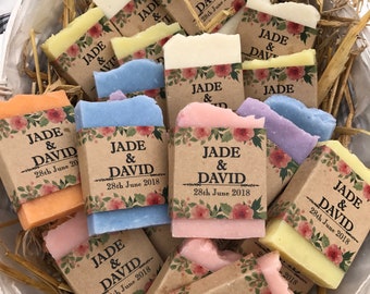 Sabonetes para chá de casamento Sabonetes para banho Mini sabonetes Sabonetes para casamento Do meu chá para o seu Etiquetas florais de casamento Lembrança rústica de casamento