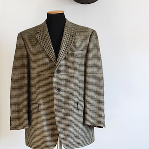 Original 80&#39;s Burberry pied de poule men&#39;s jacket