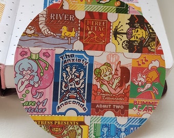 Washi tape, Circus of Life: Demons and Emotions volume 2, 20mm, Anxiety, Romance, Stress theme