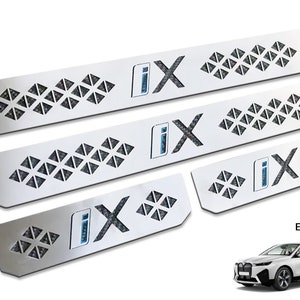 Door Sills for BMW iX M60 xDrive50 xDrive40 | 4pcs Stainless Steel Scuff Panel Step Protector Guard Thresholds Accessories