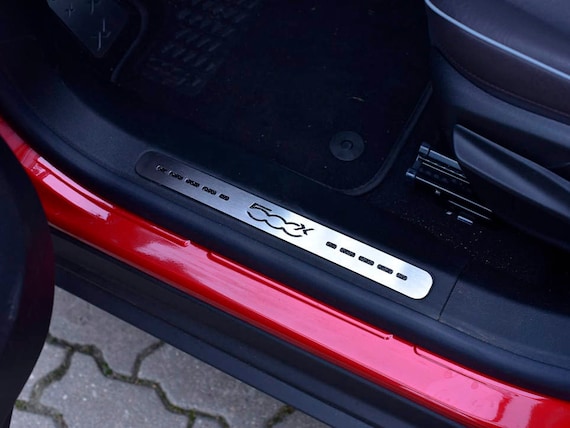 FIAT 500 X 500 X Einstiegsleisten benutzerdefinierten Edelstahl Auto scuff  Panel Schritt Beschützer Wache trim Kits & Kfz-Zubehör - .de