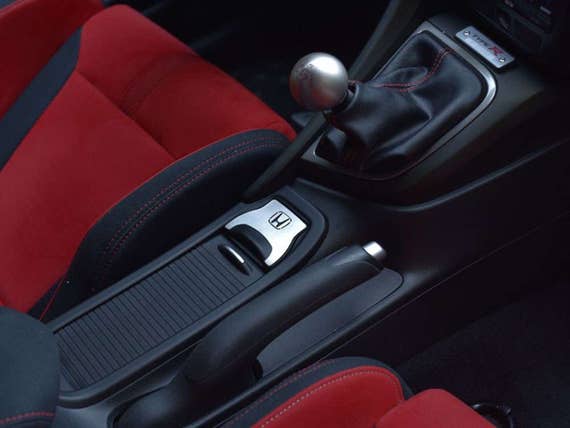 Honda Civic Ix Und Typ R Iv Fk2 Center Konsole Emblem Abdeckung Hochwertig Verarbeiteter Edelstahl Deckel Sets Zubehor Fur Pkw Innenraum
