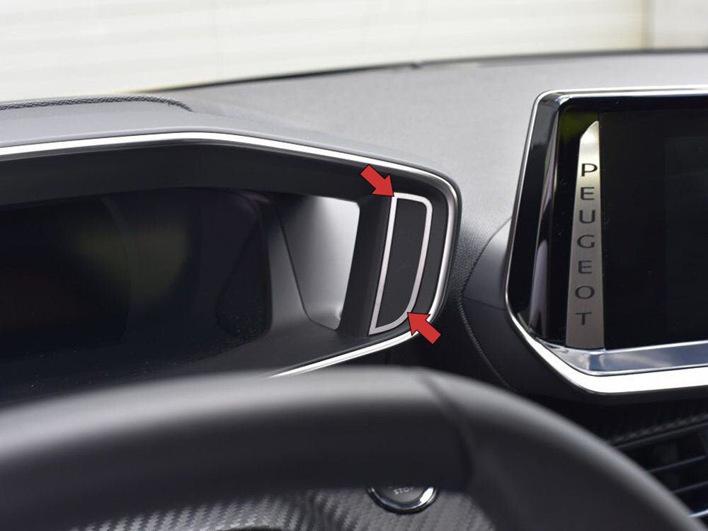 Interieur Stahlabdeckung für Peugeot-Modelle 1 Stk Platte Edelstahl Cockpit  Tuning Zubehör - .de