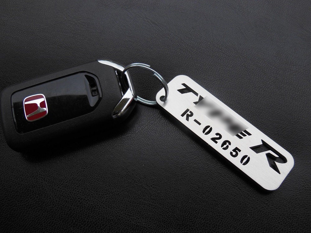 Metal Keychain Double Side Logo Key Chain Key Ring for Honda Type R Type S  Mugen