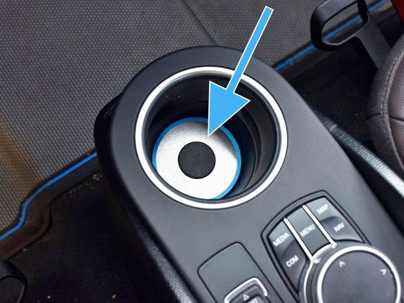 BMW I3 I3s Cup Holder Coaster Cover 1pc Stainless Steel