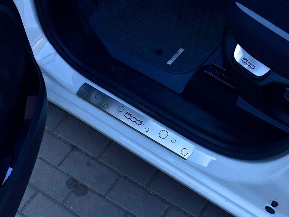 FIAT 500L 500 L Einstiegsleisten benutzerdefinierten Edelstahl Auto scuff  Panel Schritt Beschützer Wache trim Kits & Kfz-Zubehör - .de