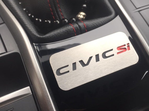 Honda Civic X Si 2017 2018 2019 Emblem Steel Badge Coupe Sedan Interior Upgrade Tuning Custom Accessories 10 10th Gen Generation