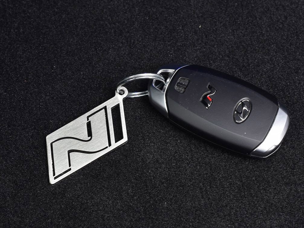 Edelstahl Schlüsselbund für Hyundai Ioniq Schlüsselanhänger Auto  Anhänger
