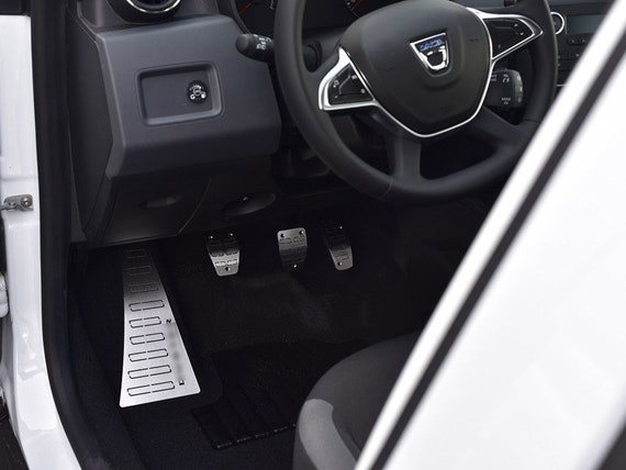 Pédales et Repose Pieds en Acier pour Renault Dacia DUSTER II 2 2017  Pédalier Pedales d'Embrayage de Frein d'Accélérateur Argent Marchepied -   France