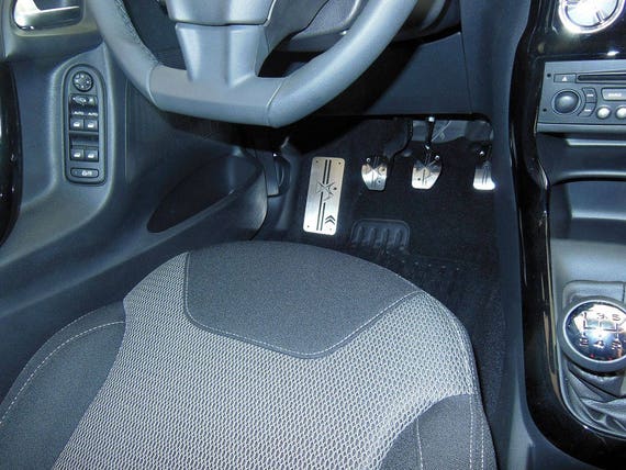 Pedal Pad Kit - Aluminium Black Inserts suit Manual Transmission multi-fit