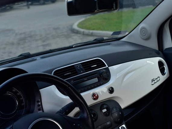 FIAT 500 ventana controles cubierta calidad hecha a mano juegos de  accesorios de acero personalizado inoxidable tablero tablero de  instrumentos y accesorios para tu coche -  México