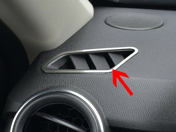 Defrost Vent Cover for Renault Dacia DUSTER II 2 Mk2 2017 2pcs Stainless  Steel Frame Plate Interior Dashboard Trim Car Accessories 