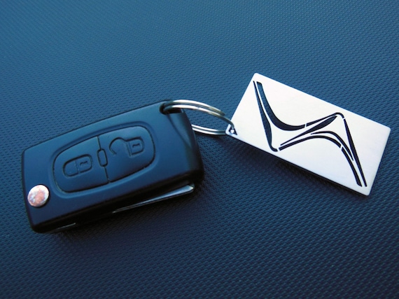 DS CITROEN Keyring Keychain DS3 DS4 DS5 3 4 5 Steel Portachiavi Porte-clé  Schlüsselanhänger Trim Ring Decal Kit Set Citroën Accessories 