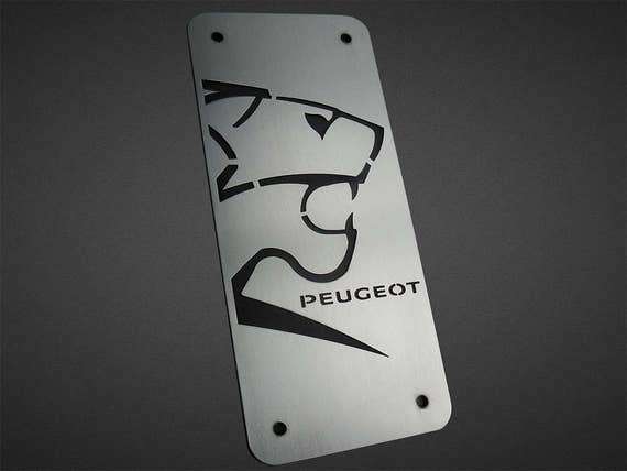 Peugeot 208 II & 2008 II Decor Steel Cover 2pcs Stainless Steel Frame Plate  Interior Dashboard Trim Car Accessories 