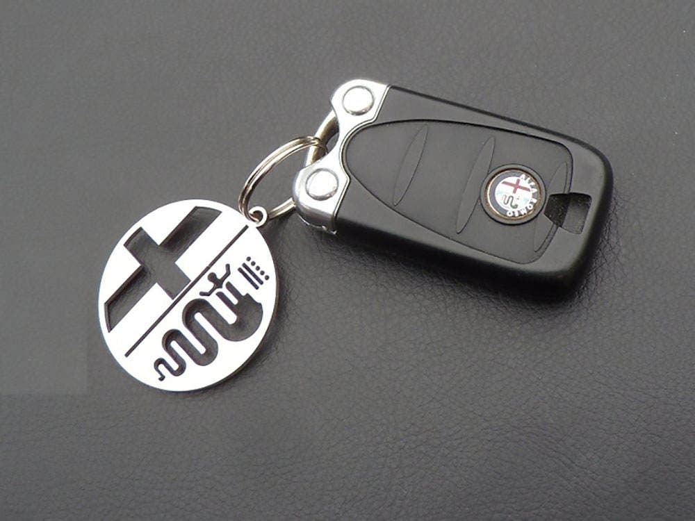 Porte-clé porte-clé ALFA ROMEO Brera Spider Mito Giulia Giulietta 147 166  159 qualité fabriqués en acier inoxydable couvercle kits & accessoires de  voiture -  France