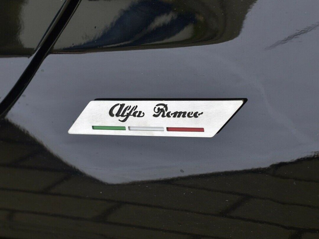 ALFA ROMEO GIULIETTA External Badge 2pcs Stainless Steel Frame Plate