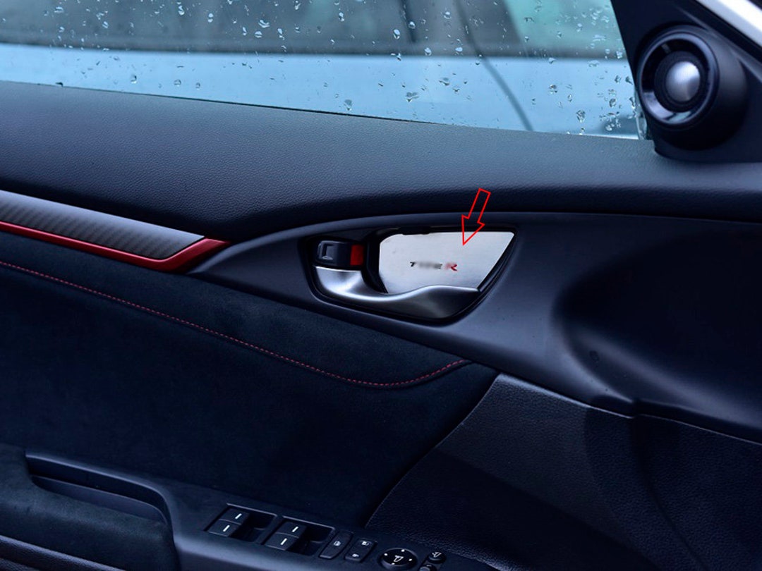 Honda Civic TYPE R FK8 2017-2021 Door Handle Plate Cover 4pcs Steel ...
