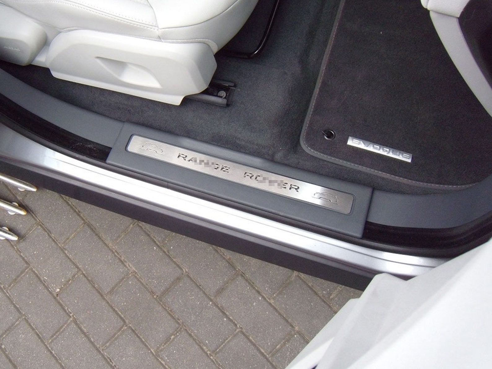Seuils De Porte Acier Pour Range Rover Evoque 2011-2018 - 2 Pièces Inox Brossé - Protection Bas De Porte