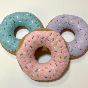 Felt Play Food Donut: Handmade Toy for Toddlers