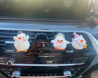 Odświeżacz powietrza do samochodu kawaii, klipsy do kratek wentylacyjnych, akcesoria samochodowe, urocze zawieszki, ozdoby na prezenty, kaczka kawaii, dekoracyjne kawaii, estetyka wnętrz