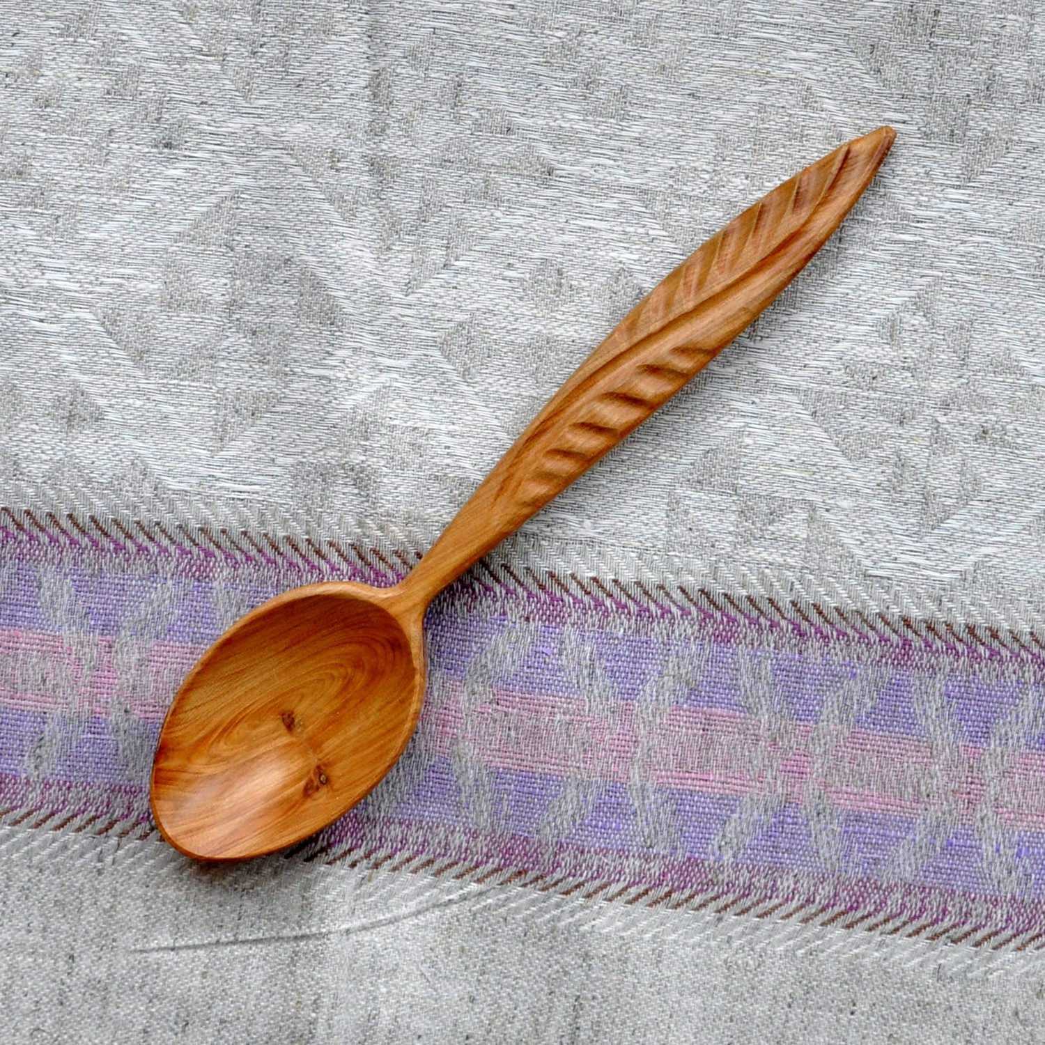 Wooden spoon. Juniper Wood Spoon. Handmade. Rustic wooden Etsy