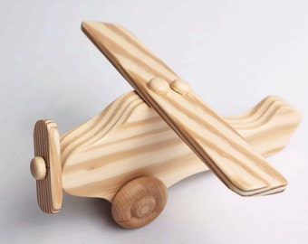 Custom wood toy Airplane (with moving propeller)