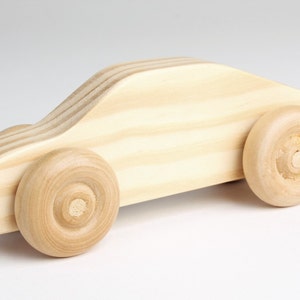 Custom wood toy Car optional Police Car version image 1