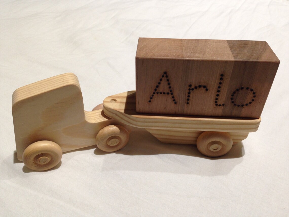 Custom Wood Toy Lorry With Detachable Container two Sizes Etsy