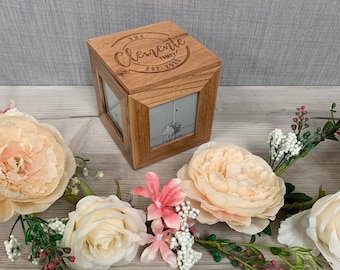 Personalised Photo Wooden Keepsake Box - Wedding Anniversary Gift - Memory Box - Mr and Mrs-Mr and Mr-Mrs and Mrs - Newlywed Gift