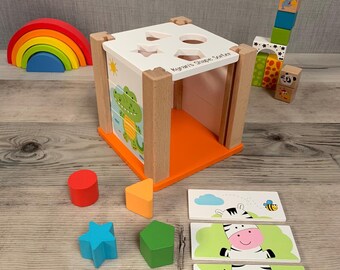 personalised wooden shape sorter