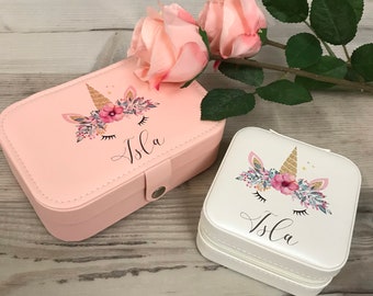 children's unicorn jewelry box