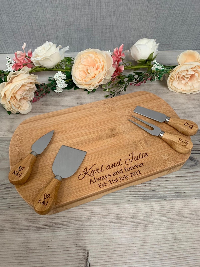 Personalised Wooden Cheeseboardengraved Giftwedding Etsy UK