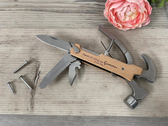 Personalised Multi Tool Hammer Multitool Hand Tools Gift Wedding