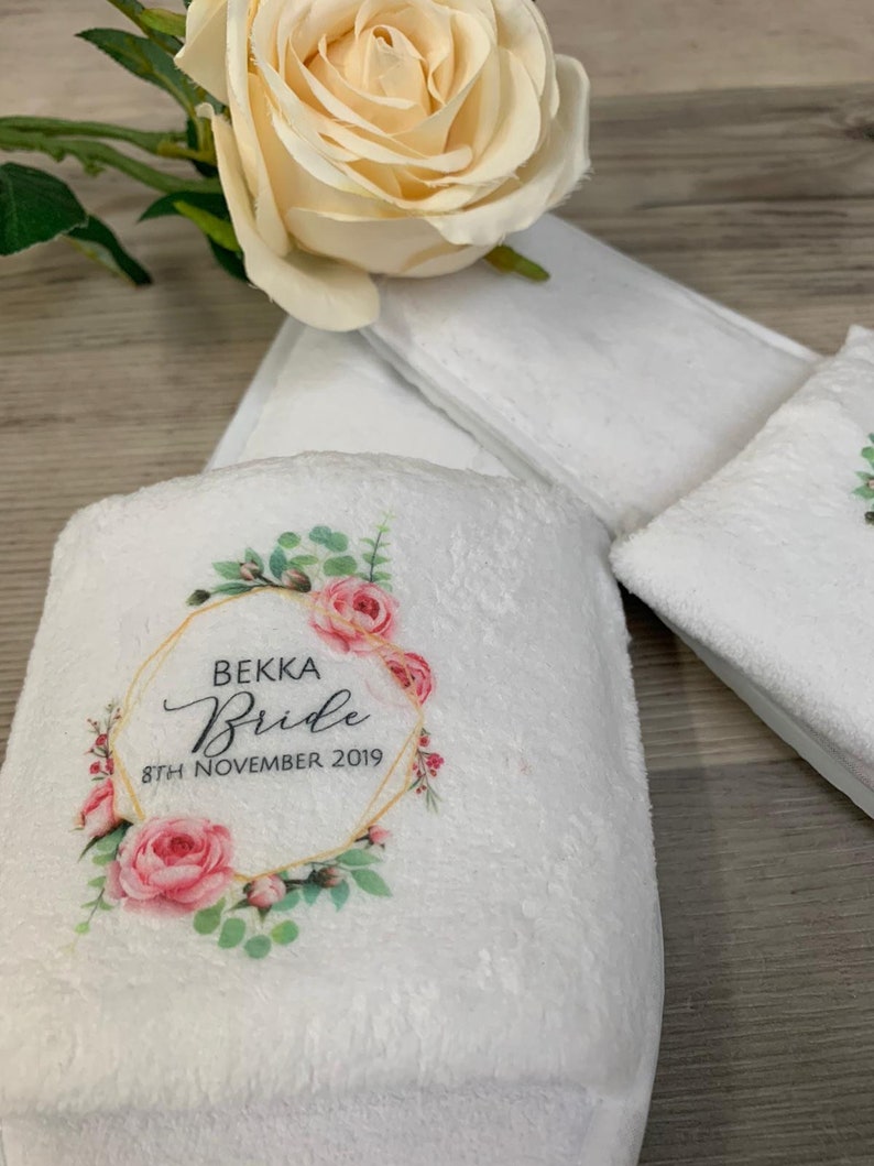 personalised wedding slippers
