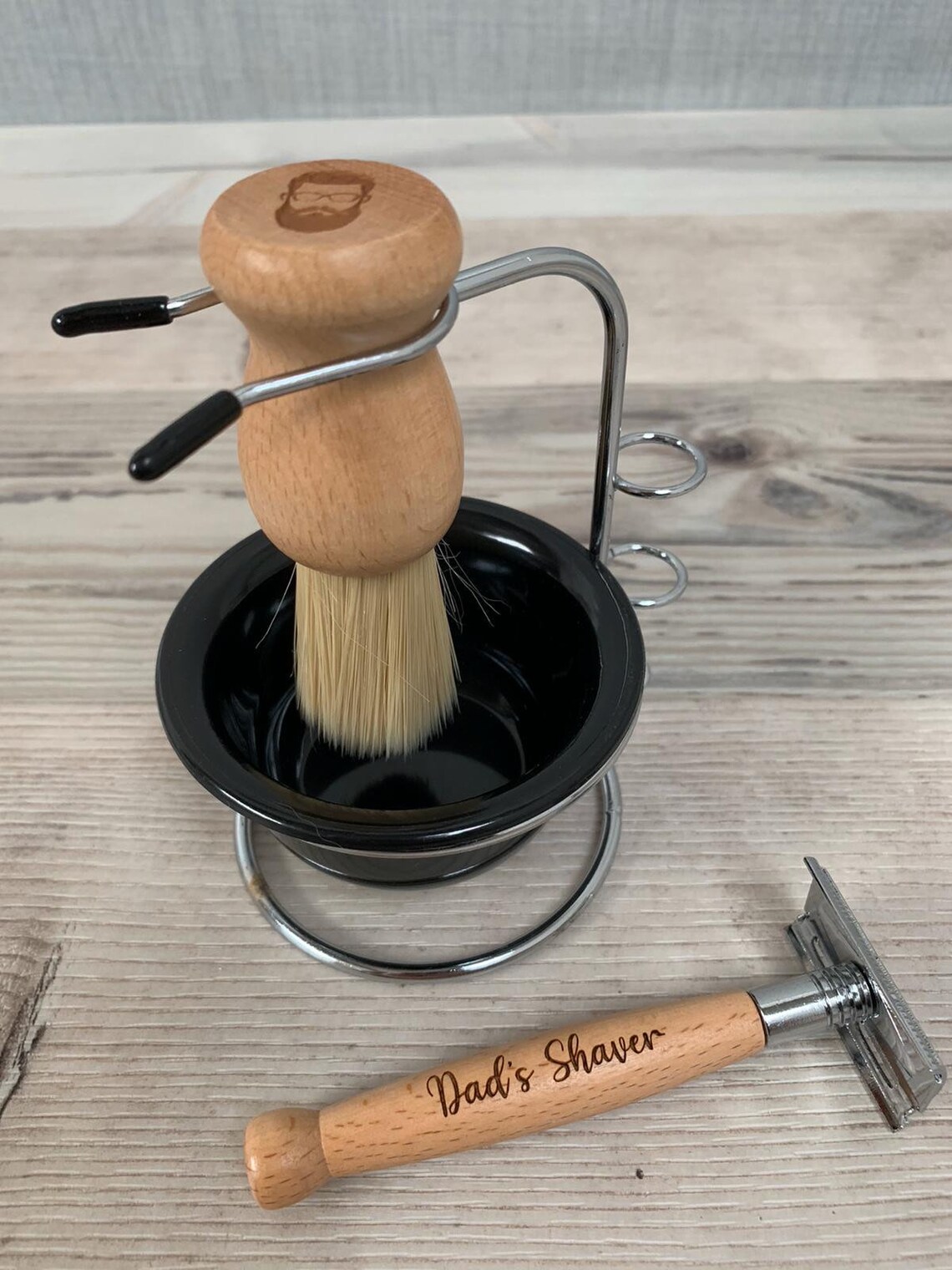 Personalised Shaving Kit With Accessories Men's Care Etsy