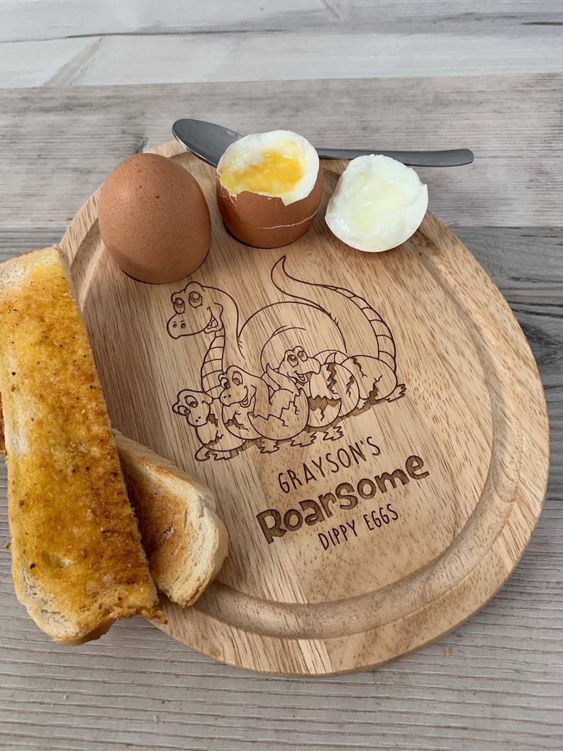 Personalised wooden dippy egg and soldiers board wooden Etsy