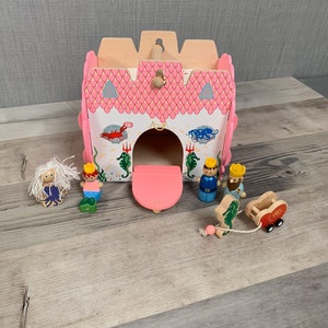 Maison de jeux sous-marine en bois personnalisée Jouets en bois pour enfants Magical Kingdom Pretend Play image 3