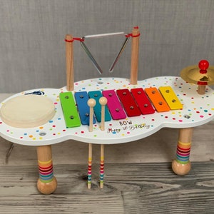 Personalised music table for children wooden toy gift for kids children's toy Christmas gift image 7