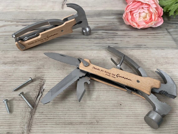 Personalised Multi Tool Hammer Multitool Hand Tools Gift Wedding