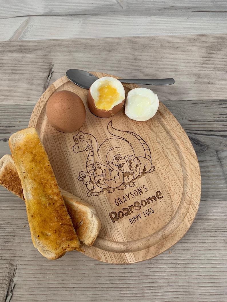 Personalised wooden dippy egg and soldiers board wooden Etsy
